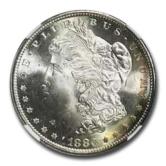 1880-S Morgan Dollar MS-67 NGC (Crescent Rainbow)