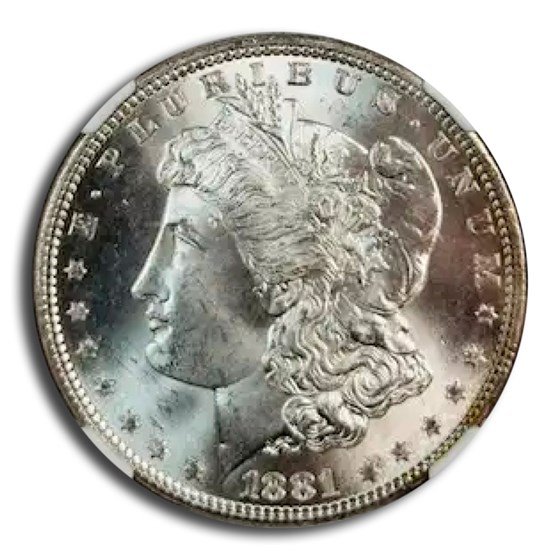 1881 Morgan Dollar MS-66+ NGC (Toned)