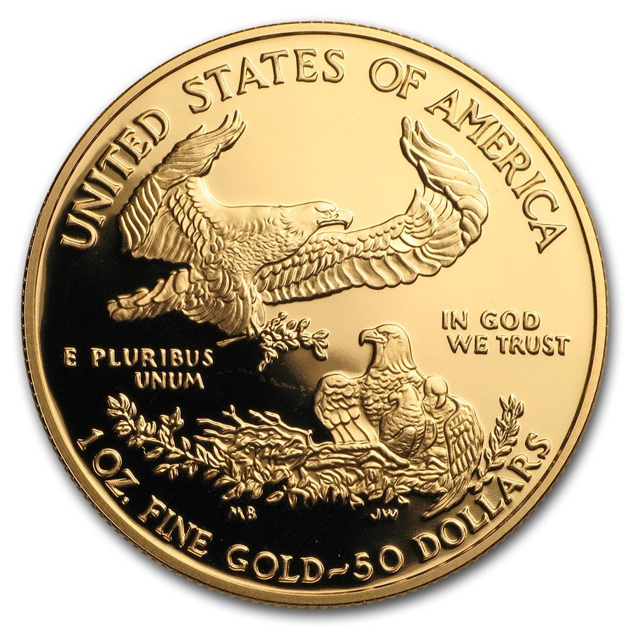 2000-W 1 oz Proof American Gold Eagle (w/Box & COA)
