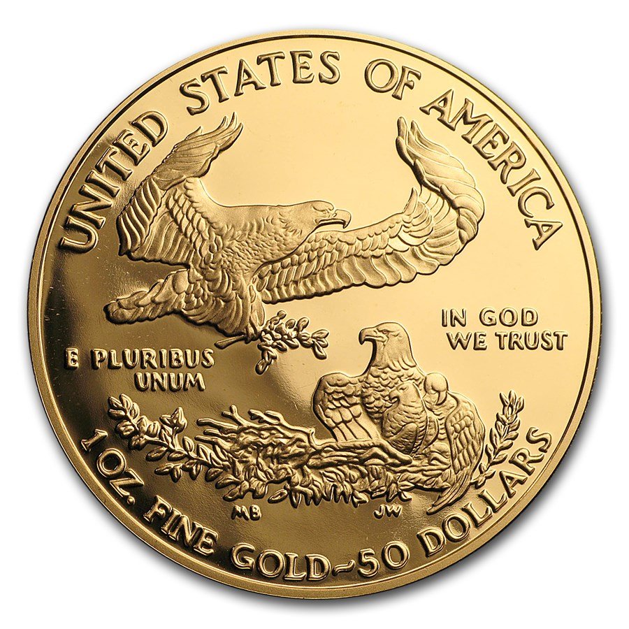 1996-W 1 oz Proof American Gold Eagle (w/Box & COA)