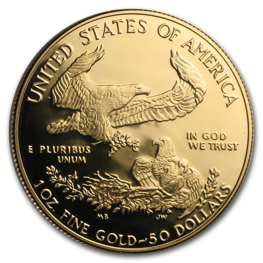 1993-W 1 oz Proof American Gold Eagle (w/Box & COA)