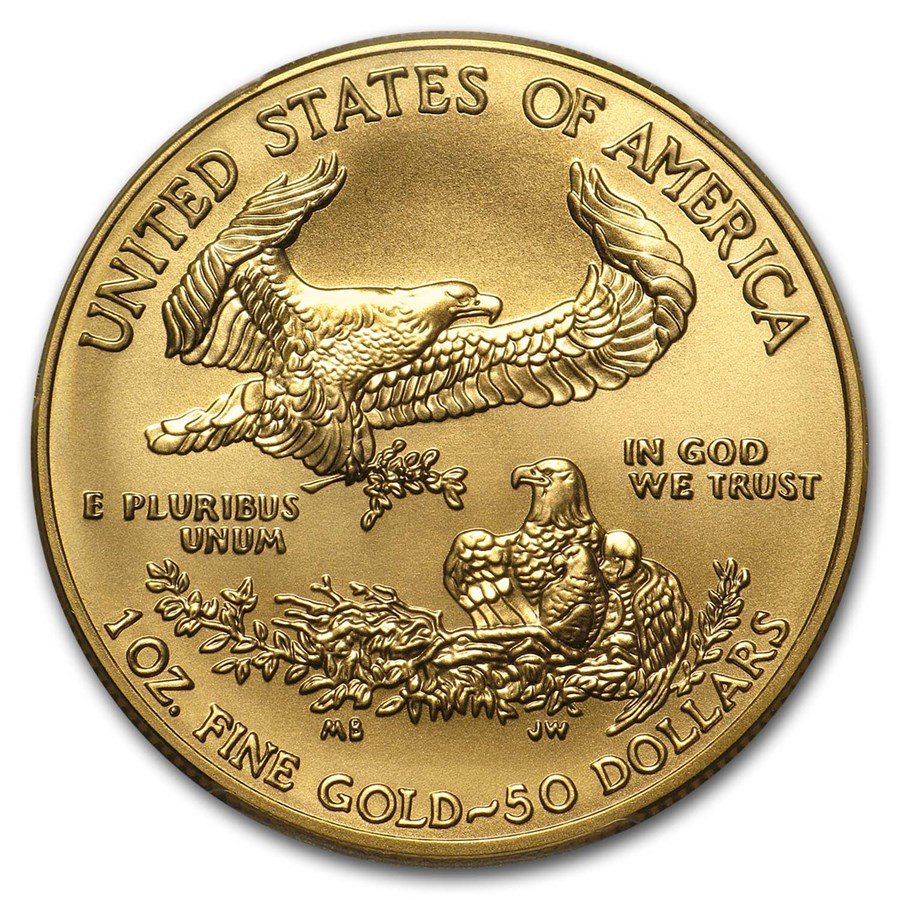 2019-W 1 oz Burnished Gold Eagle (w/Box & COA)