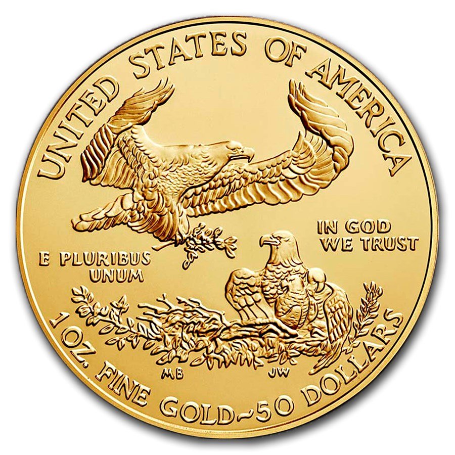 2018-W 1 oz Burnished Gold Eagle (w/Box & COA)