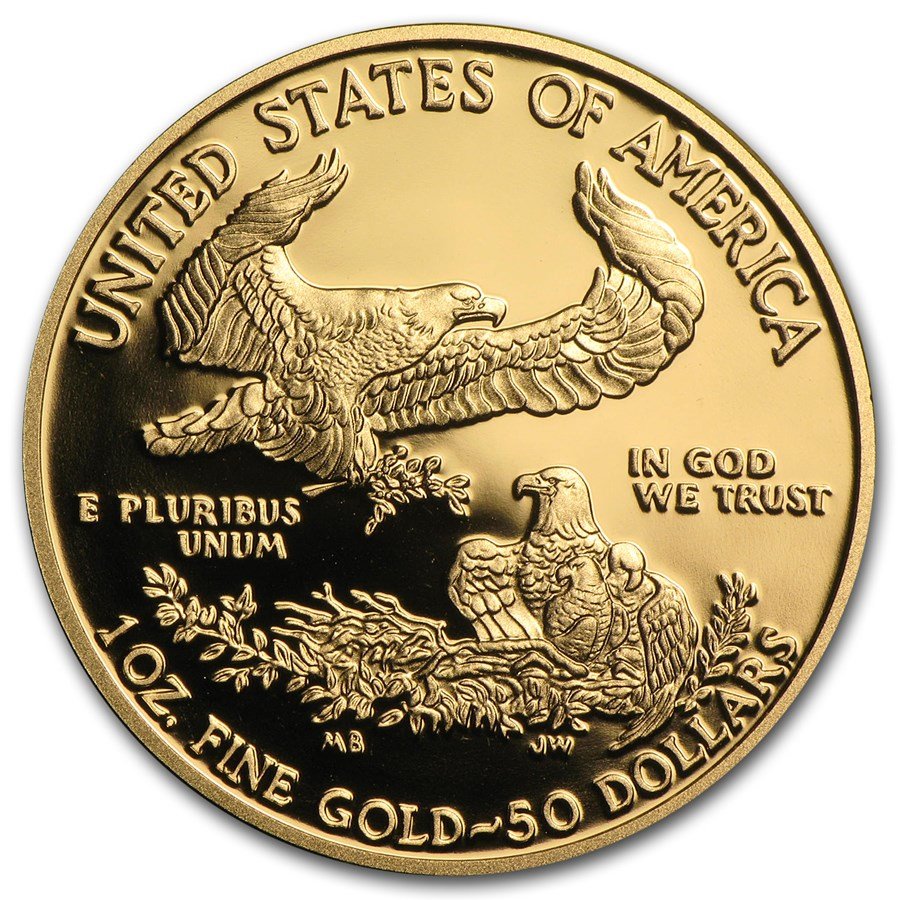 2014-W 1 oz Proof American Gold Eagle (w/Box & COA)