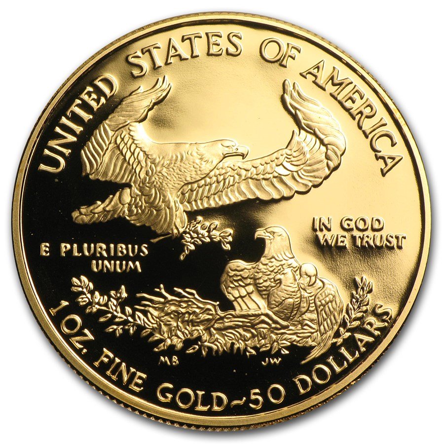 2008-W 1 oz Proof American Gold Eagle (w/Box & COA)