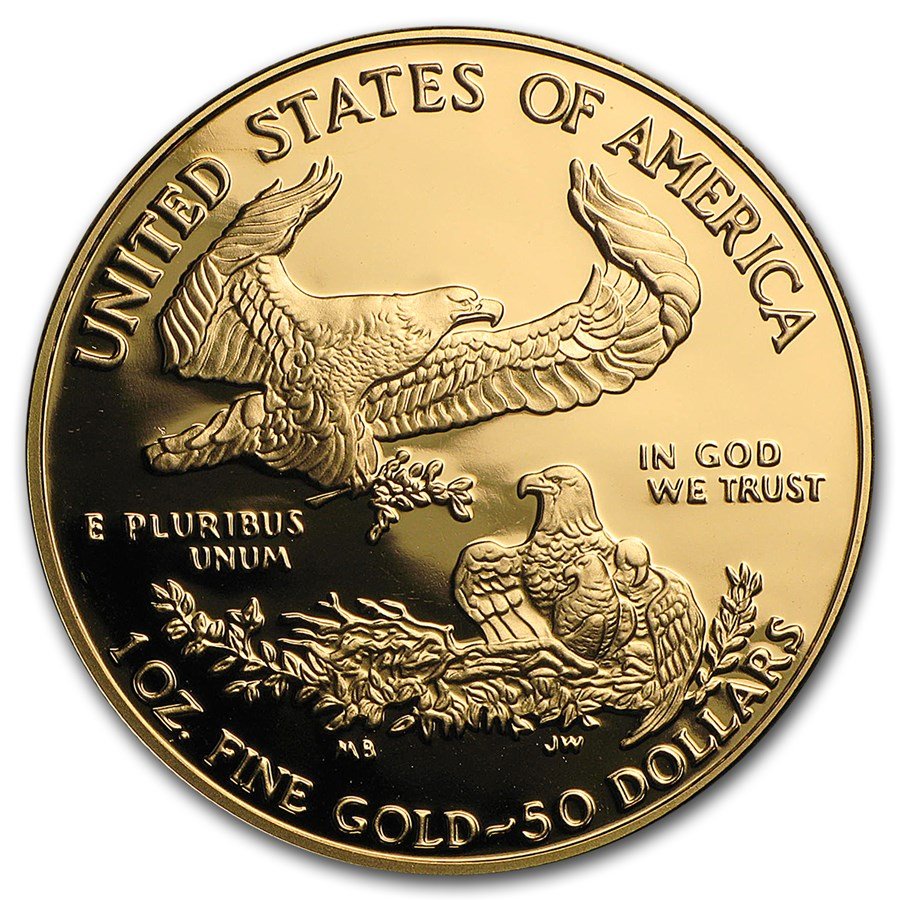 1995-W 1 oz Proof American Gold Eagle (w/Box & COA)