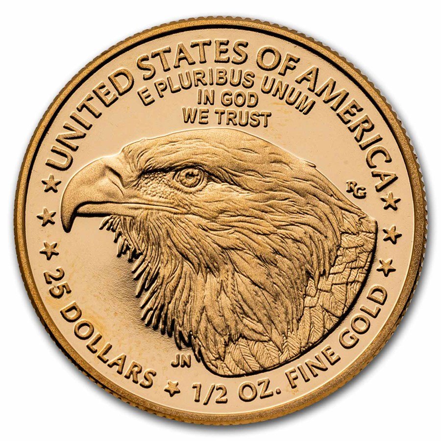 2024-W 1/2 oz Proof American Gold Eagle (w/Box & COA)