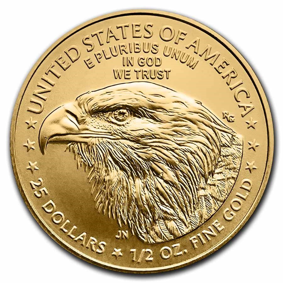 2021 1/2 oz American Gold Eagle Coin BU (Type 2)