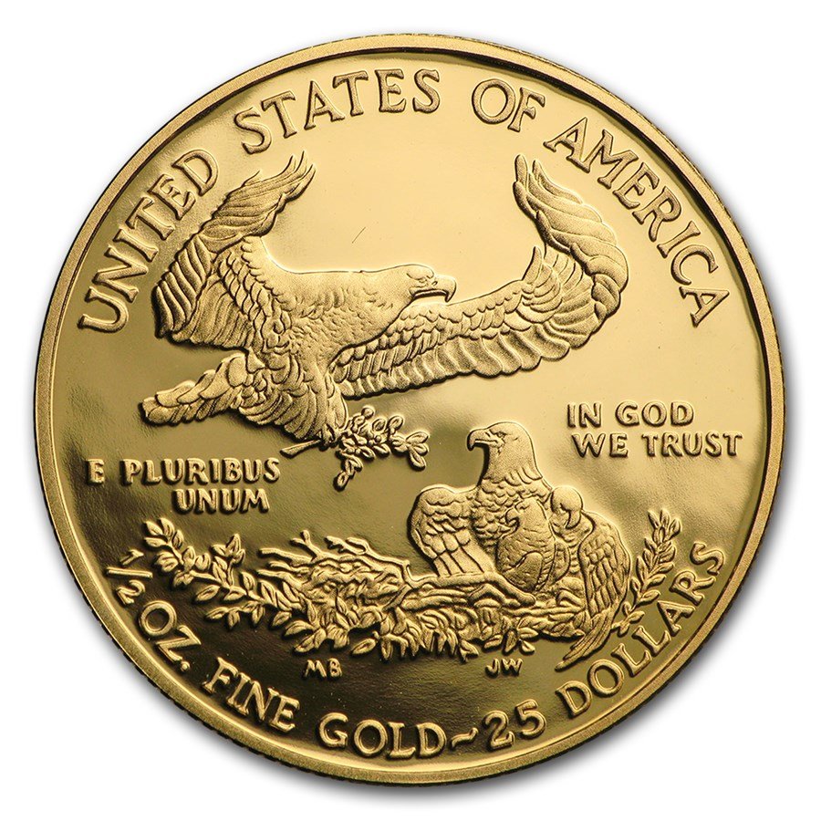 2013-W 1/2 oz Proof American Gold Eagle (w/Box & COA)