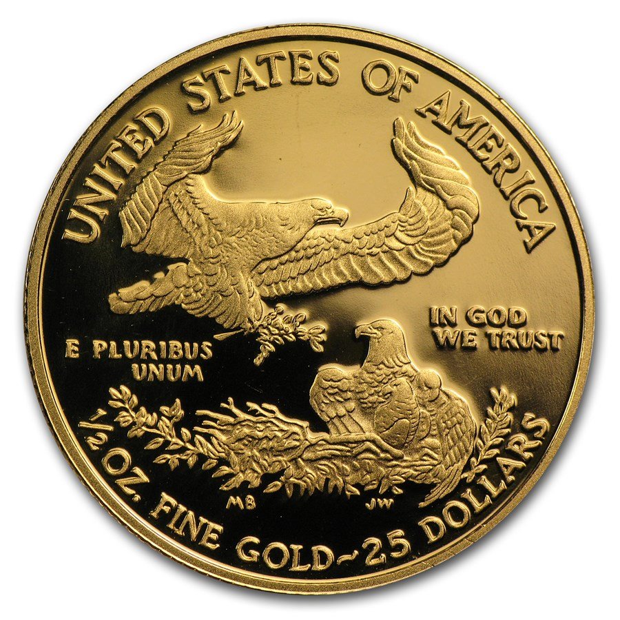 2011-W 1/2 oz Proof American Gold Eagle (w/Box & COA)