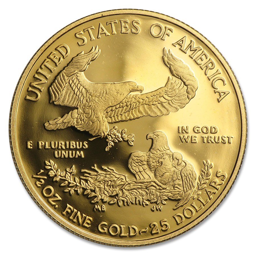 2010-W 1/2 oz Proof American Gold Eagle (w/Box & COA)