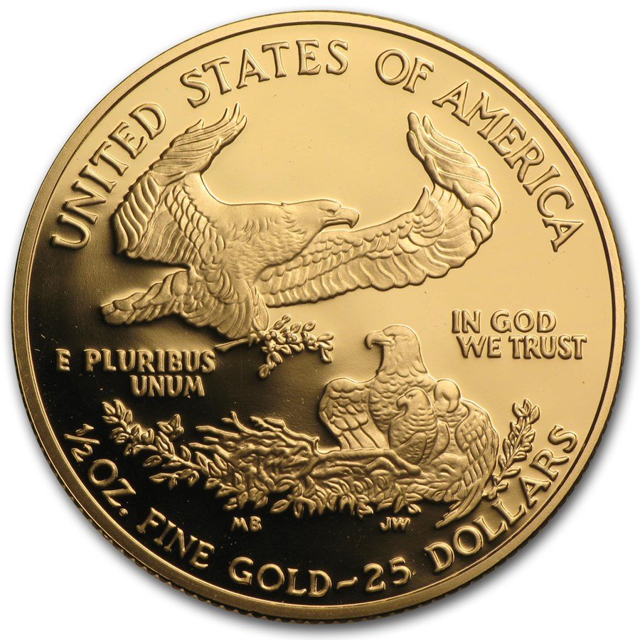 2005-W 1/2 oz Proof American Gold Eagle (w/Box & COA)