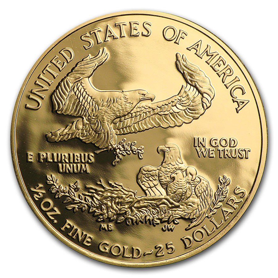 2002-W 1/2 oz Proof American Gold Eagle (w/Box & COA)