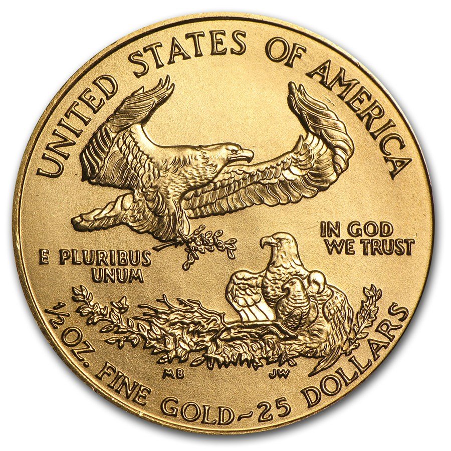 1996 1/2 oz American Gold Eagle BU
