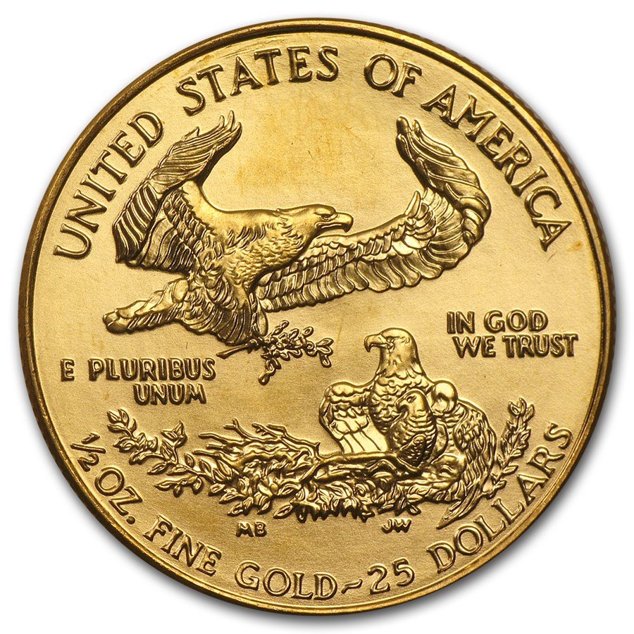 1995 1/2 oz American Gold Eagle BU