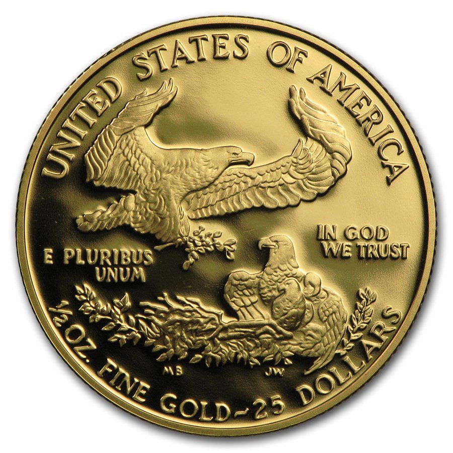 1991 1/2 oz American Gold Eagle BU (MCMXCI)
