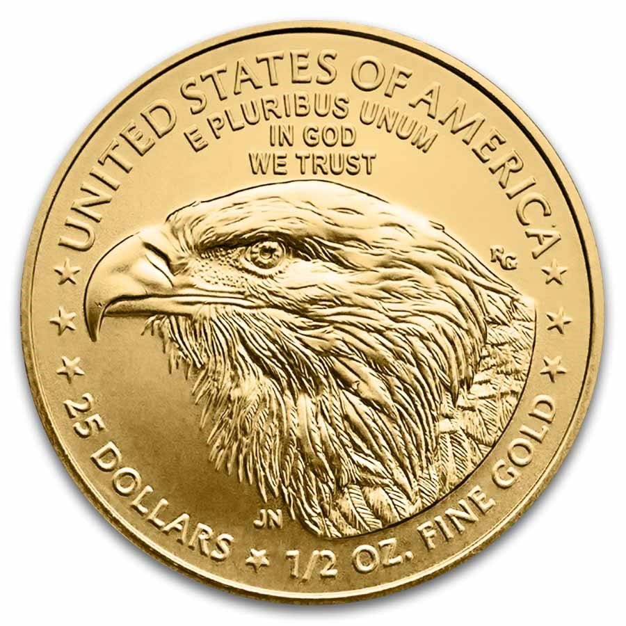 2025 1/2 oz American Gold Eagle - w/Starry Night Nativity Card