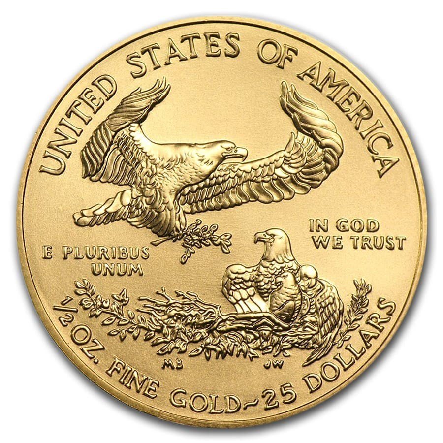 2018 1/2 oz American Gold Eagle BU