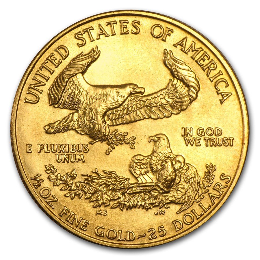 1989 1/2 oz American Gold Eagle BU (MCMLXXXIX)