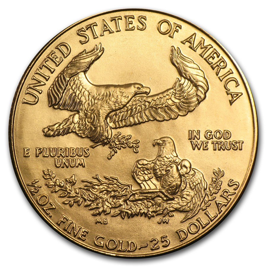 1987 1/2 oz American Gold Eagle BU (MCMLXXXVII)