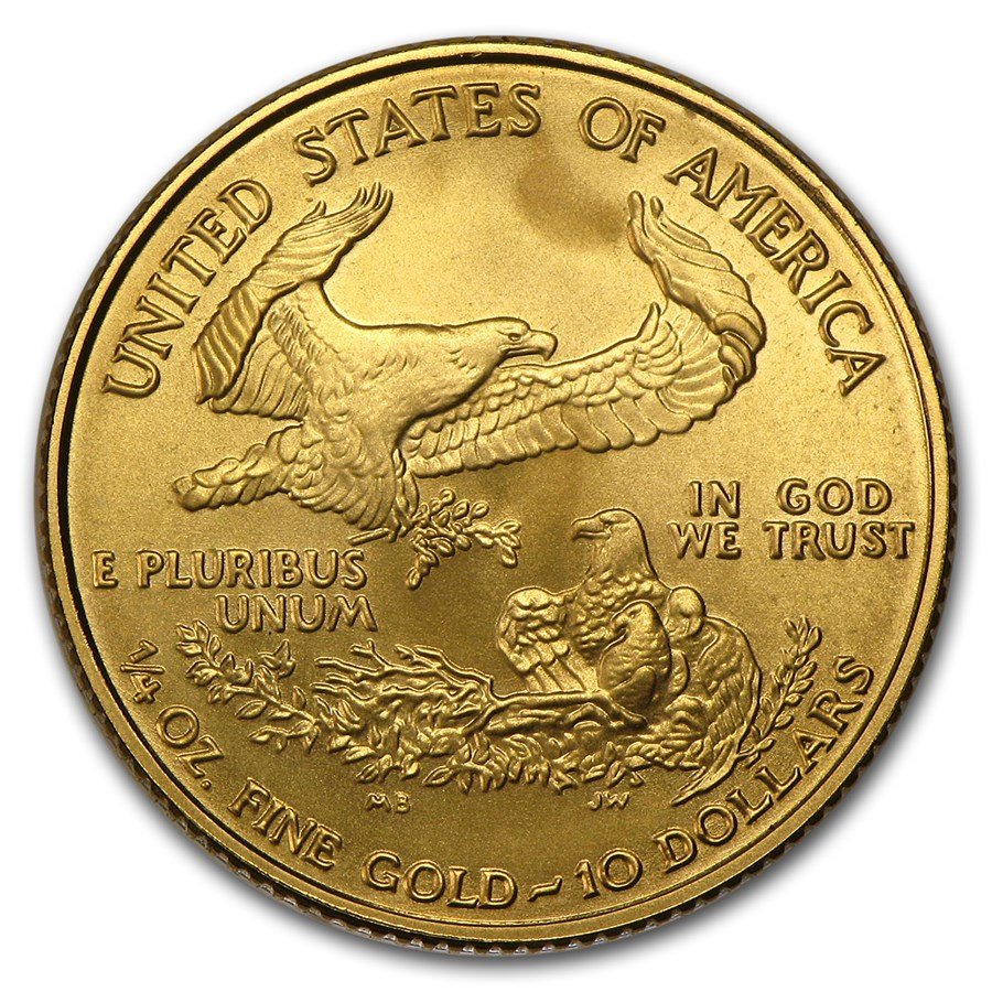 2007-W 1/4 oz Burnished American Gold Eagle (w/Box & COA)