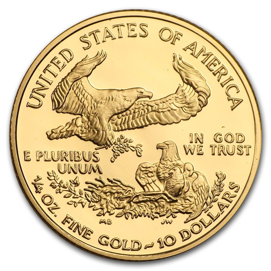 2001-W 1/4 oz Proof American Gold Eagle (w/Box & COA)