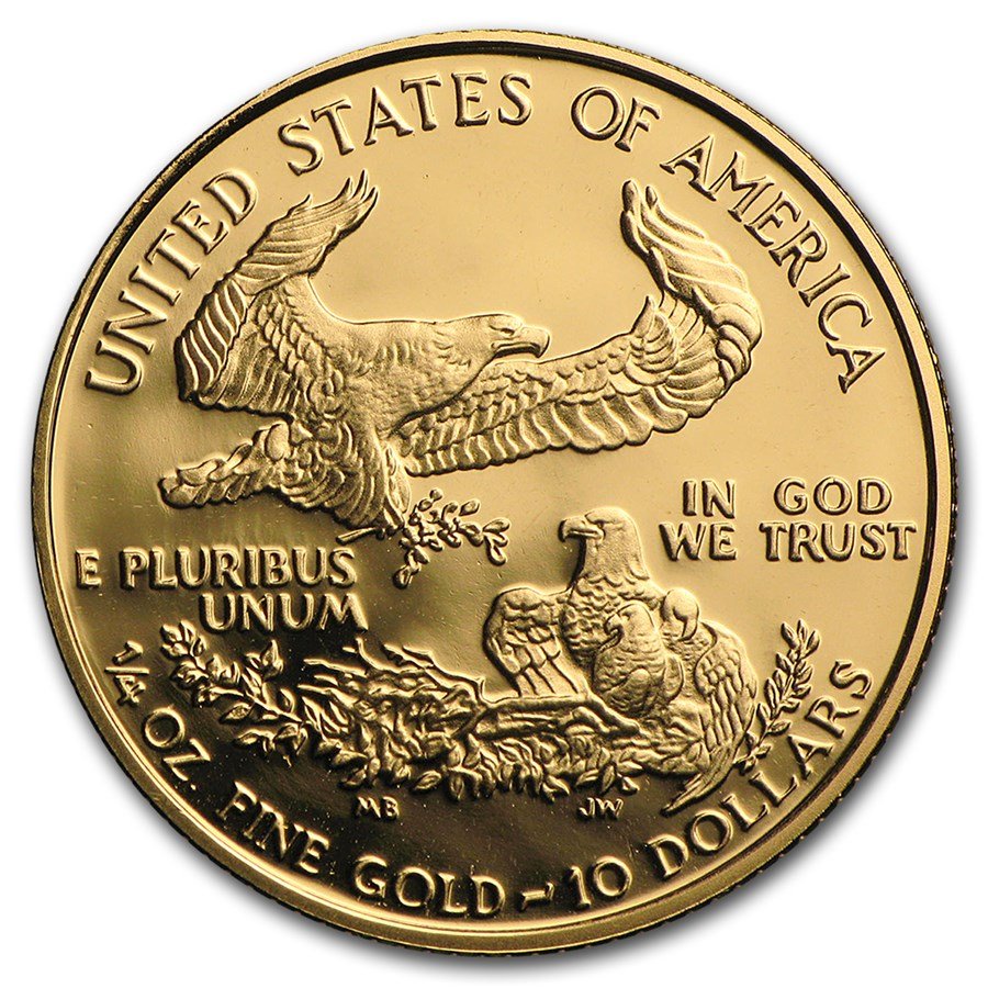 1993-P 1/4 oz Proof American Gold Eagle (w/Box & COA)