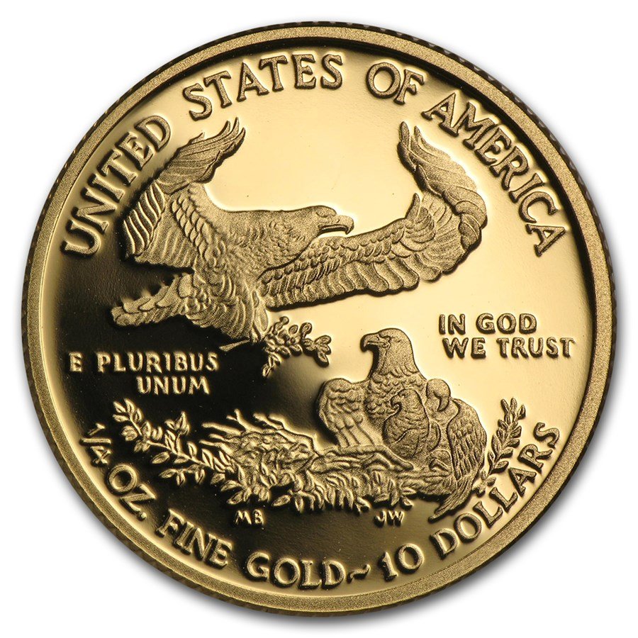 2015-W 1/4 oz Proof American Gold Eagle (w/Box & COA)