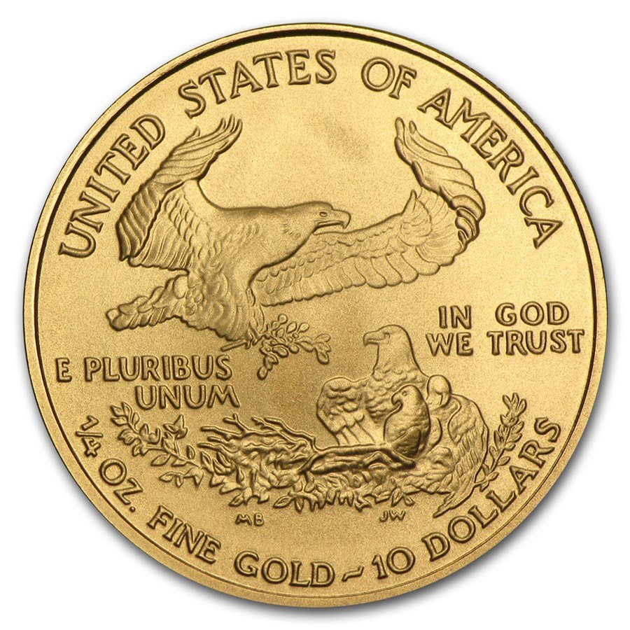 2008-W 1/4 oz Burnished American Gold Eagle (w/Box & COA)