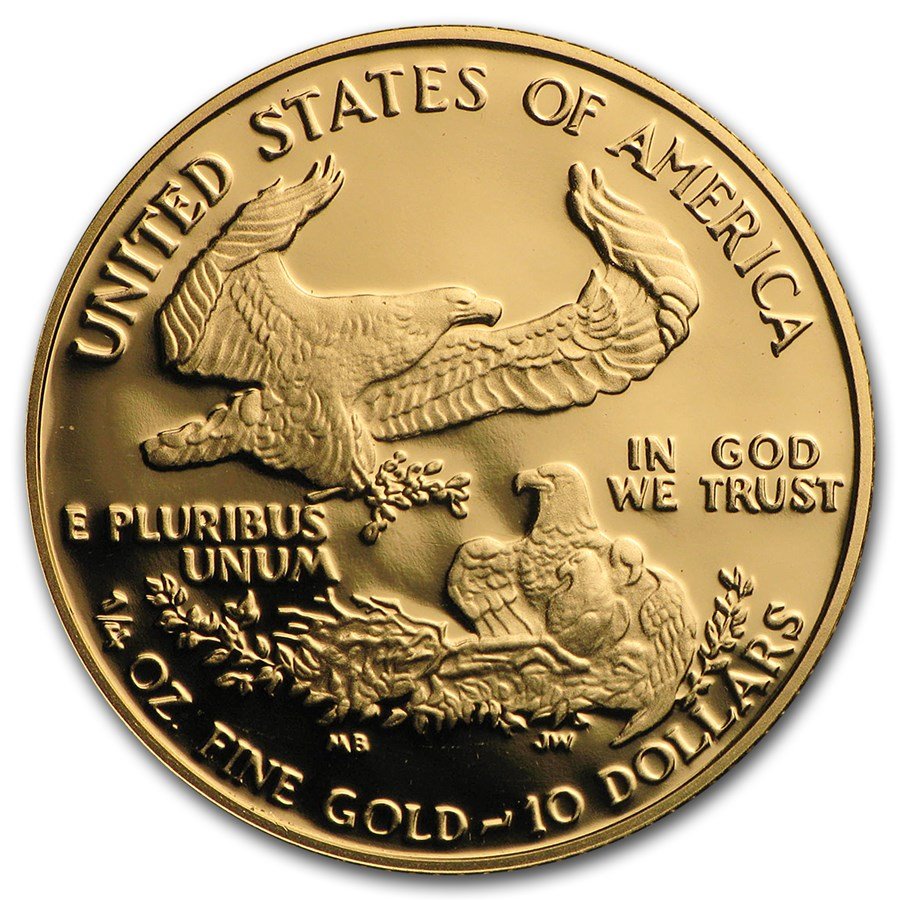 1992-P 1/4 oz Proof American Gold Eagle (w/Box & COA)