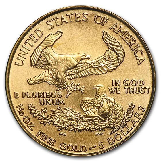 1/10 oz American Gold Eagle Coin BU (Random Year)
