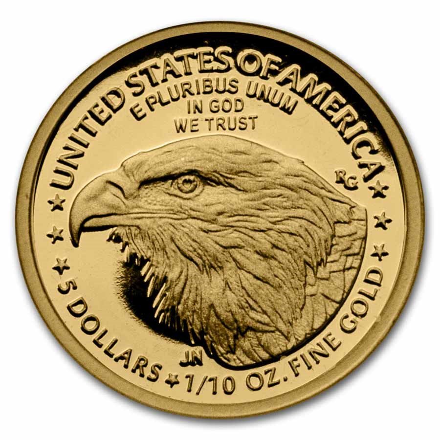 2021-W 1/10 oz Proof American Gold Eagle (Type 2) (w/Box & COA)