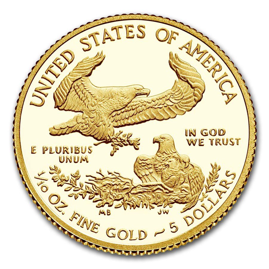 2017-W 1/10 oz Proof American Gold Eagle (w/Box & COA)