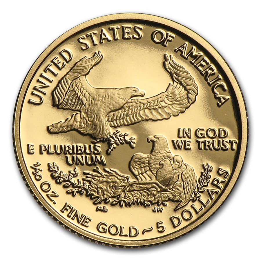 2008-W 1/10 oz Proof American Gold Eagle (w/Box & COA)