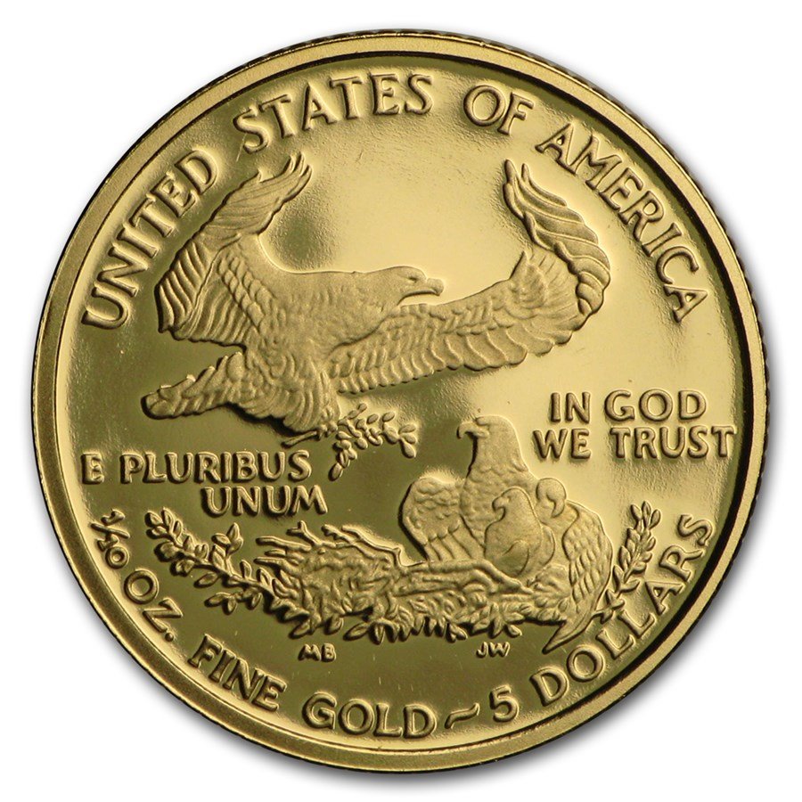 2005-W 1/10 oz Proof American Gold Eagle (w/Box & COA)