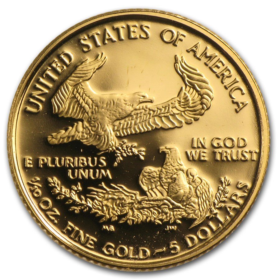 1999-W 1/10 oz Proof American Gold Eagle (w/Box & COA)