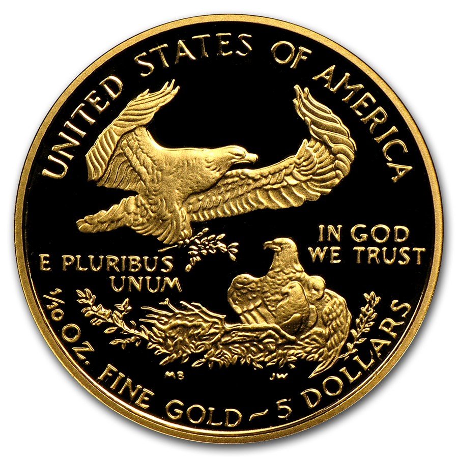 1998-W 1/10 oz Proof American Gold Eagle (w/Box & COA)