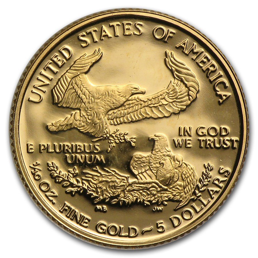 1995-W 1/10 oz Proof American Gold Eagle (w/Box & COA)