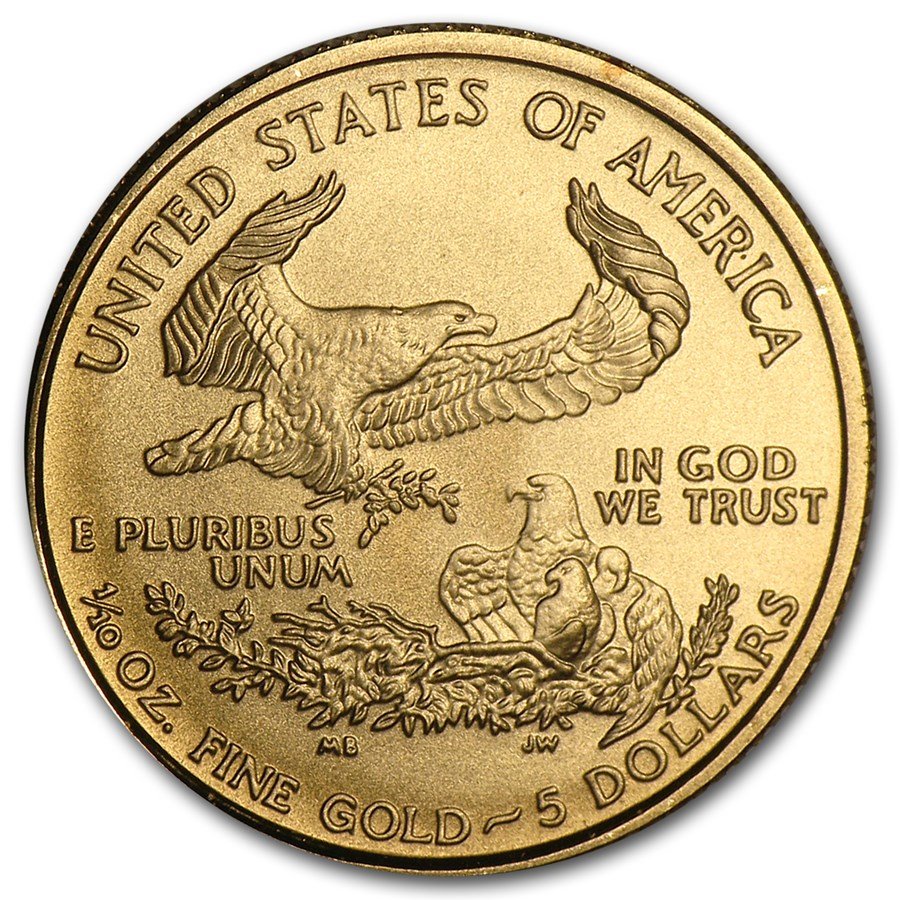 2007-W 1/10 oz Burnished American Gold Eagle (w/Box & COA)