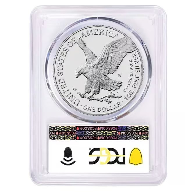 2025-W US Army Privy 1 oz Proof Silver American Eagle PCGS PF 70 AR