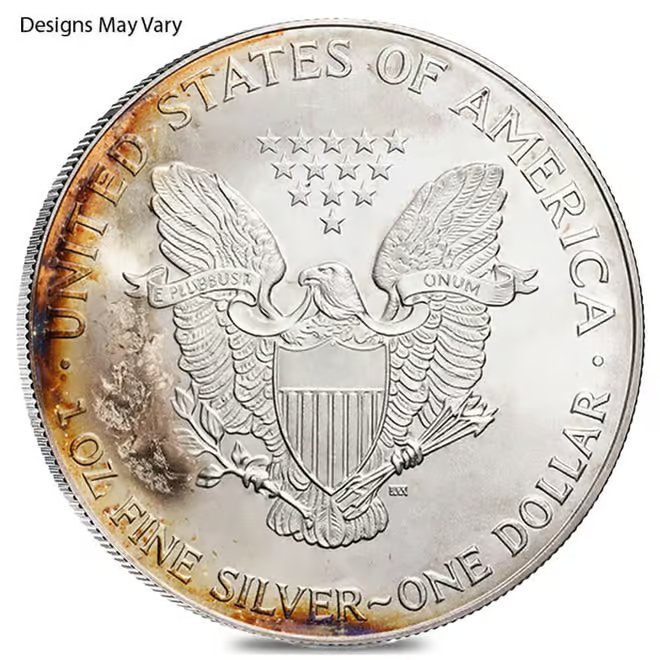 1 oz Silver American Eagle (Cull, Damaged, Circulated, Cleaned)