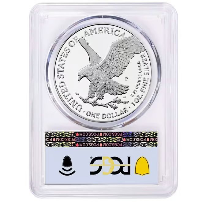 2025-P Marine Corps Privy 1 oz Proof Silver American Eagle PCGS PF 70 AR