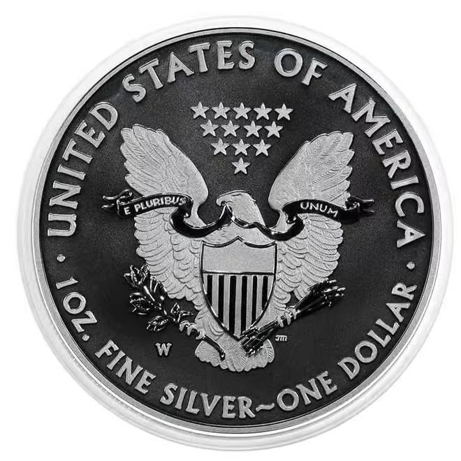 2013-W 1 oz Enhanced Silver American Eagle $1 Coin (in Cap)