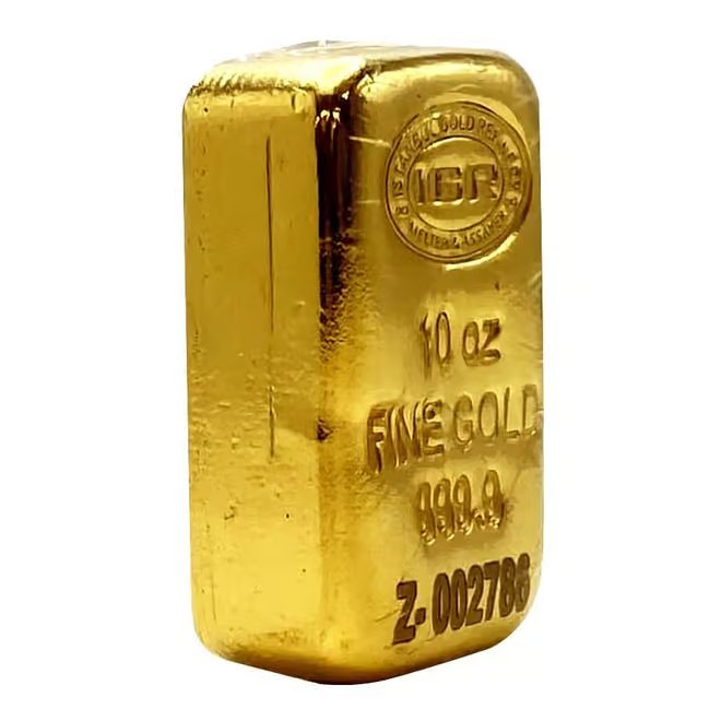 10 oz Istanbul Gold Refinery (IGR) Cast Bar .9999 Fine