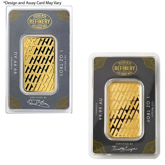 1 oz Asahi Gold Bar .9999 Fine (in Assay)
