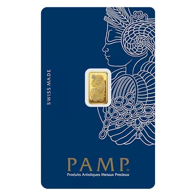 Box of 25 - 1 Gram Gold Bar PAMP Suisse Lady Fortuna Veriscan .9999 Fine (in Assay)