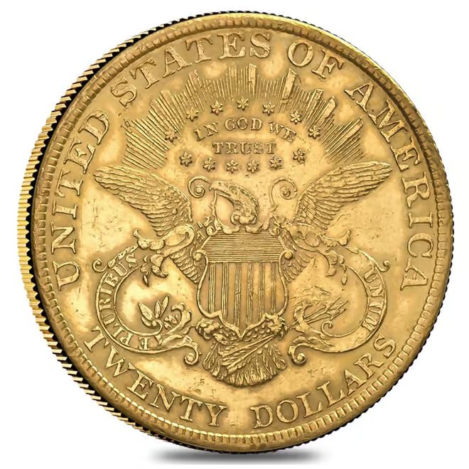 $20 Gold Double Eagle Liberty Head - Polished or Cleaned (Random Year)