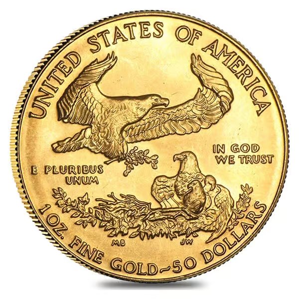 1 oz Gold American Eagle $50 Coin (Abrasions, Random Year)