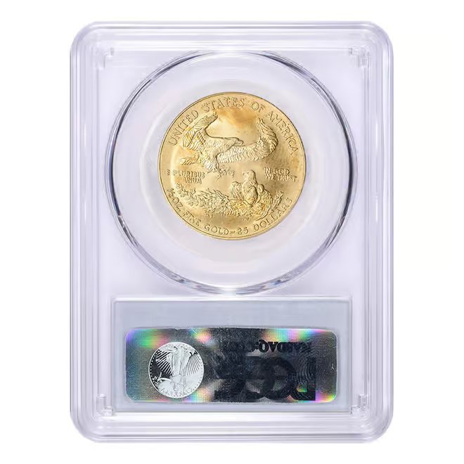 2007-W 1/2 oz $25 Burnished Gold American Eagle PCGS MS 69