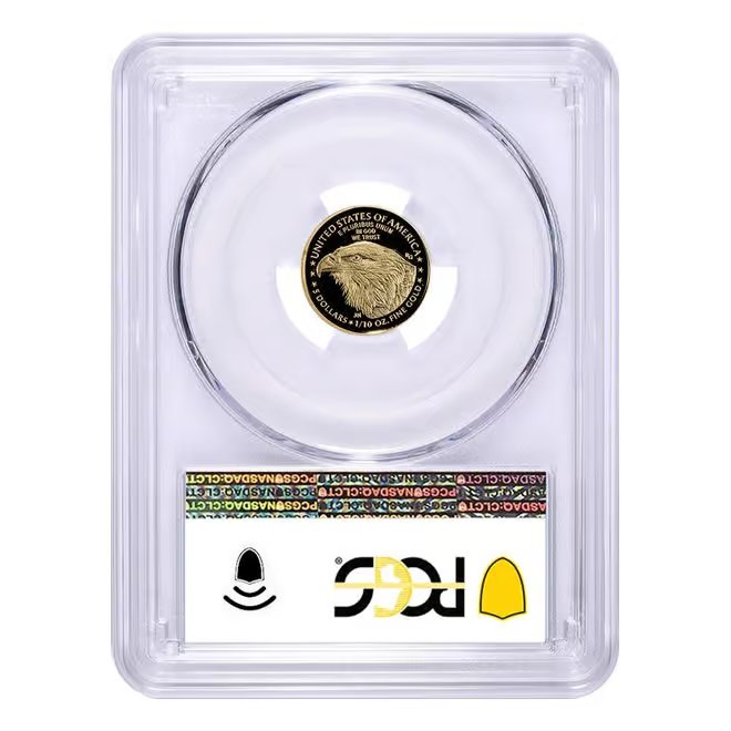 2022-W 1/10 oz $5 Proof Gold American Eagle PCGS PF 70 DCAM AR